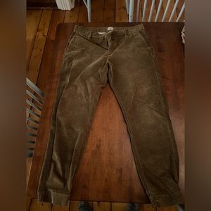 Huckberry Flint and Tinder Corduroy Joggers, Brown, 34 Waist